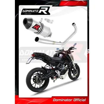 Výfuk pro motocykl Laděný výfuk DOMINATOR Honda CB 125R 2018 - 2020 KOMPLETNÍ SYSTÉM KONCOVKA HP3