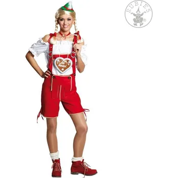 Rubies Německo Tyrolské kalhoty červené dámské D varianta: 36