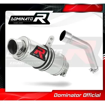 Výfuk pro motocykl Laděný výfuk DOMINATOR Kawasaki KLE500 KULATÁ KONCOVKA KRÁTKÁ GP1