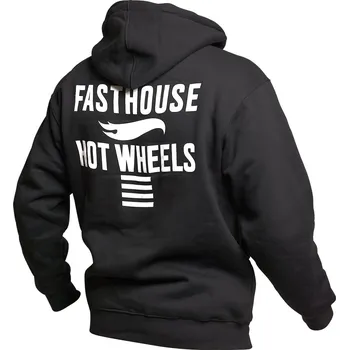 Fasthouse Rush Hot Wheels Hooded Pullover Black Velikost: S