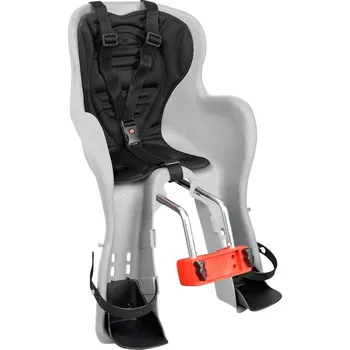 cyklosedačka LONGUS Sedačka dětská KUKU de Luxe, přední, na rám šedá/černá