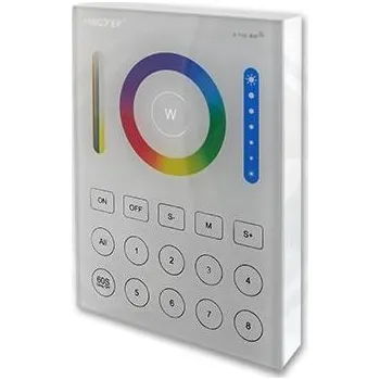 Příslušenství pro LED osvětlení Vipelectro Nástěnný RF ovladač Mi-Light B8 pro RGB+CCT LED pásky, přisazený, 8 zón