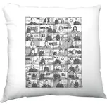 Polštář saténový s potiskem Corporate Media (Television)" Polštářek