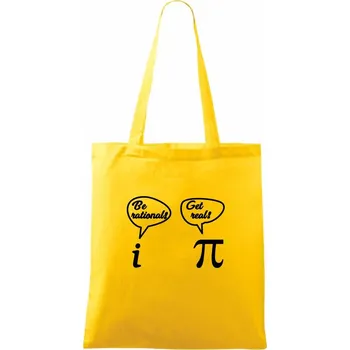 Be rational! Get real! - Taška bavlněná - 42 x 38 cm ( Žlutá )