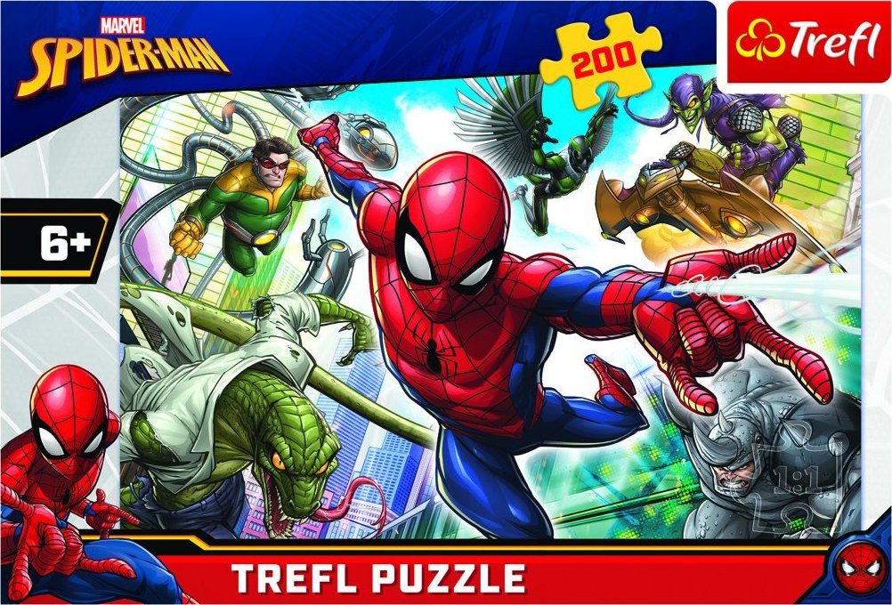 Trefl Spiderman Zrozen k hrdinství 200 dílků od 109 Kč - Zbozi.cz