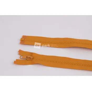 Zip Zip YKK - 50cm - dělitelný - hořčicová - 128
