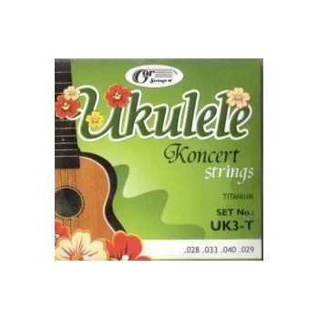 Struna pro kytaru a smyčcový nástroj Struny pro koncert ukulele Gorstings Titanium UK3-T
