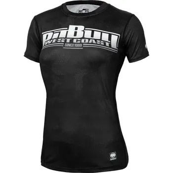 Dámské tričko PitBull West Coast - dámský mesh rashguard Boxing Barva: Černá, Vel: M