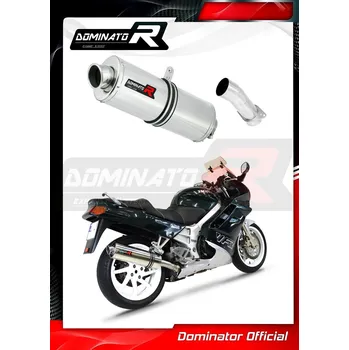 Výfuk pro motocykl Laděný výfuk DOMINATOR Honda VFR 750 RC36 90-92 OVÁLNÁ KONCOVKA