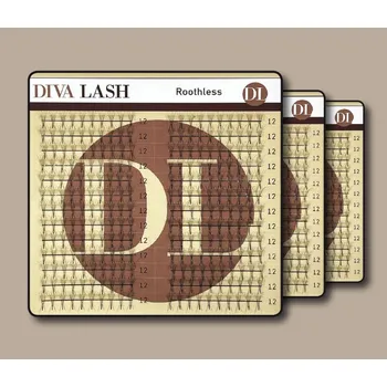 Umělé řasy Diva LASHES ROOTHLESS MEGA PACK 5D C - 0,07 Délka řas: 11 mm