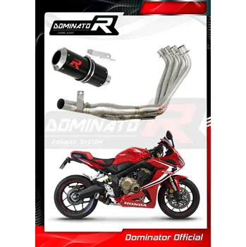 Výfuk pro motocykl Laděný výfuk DOMINATOR HONDA CBR 650R / F 2019- Kompletní systém koncovka GP černá