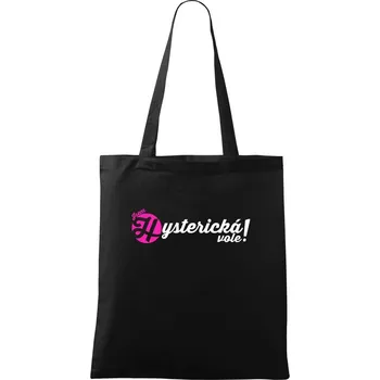 Jsem hysterická vole! - Taška bavlněná - 42 x 38 cm ( Černá )
