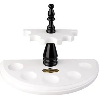 Čistič dýmky Muxiang® Stojánek na 5 dýmek Černo-bílý