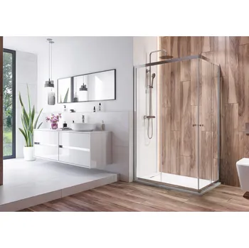 Aquatek HOLIDAY R14 Chrom Sprchová zástěna obdélníková 100x80cm