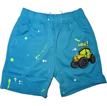 Chlapecké kratasy se žlutým traktorem 116