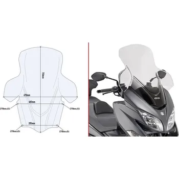 GIVI D3115ST plexi Suzuki AN 400 Burgman 2017 - 2019