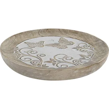 Tác/miska "MOTÝLI" mango 20.5x2x20.5cm