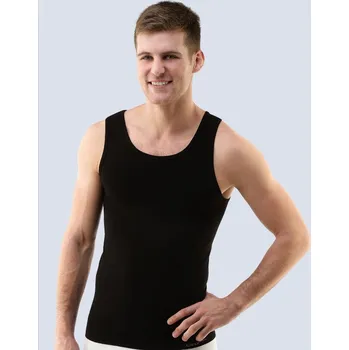 Pánské tílko Gina Výhodné balení 5 kusů - Tílko - bezešvé 58005P Barva/Velikost: černá / L/XL