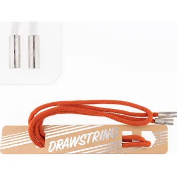 Oděvní šňůrka s koncovkou v oranžové barvě o délce 120 cm 185436