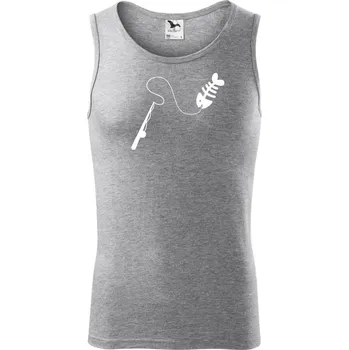 Rybaření - Prut - Tílko pánské Core - L ( Tmavě šedý melír )