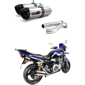 Výfuk pro motocykl Laděný výfuk DOMINATOR YAMAHA XJR1300 99-06 KONCOVKY HP1