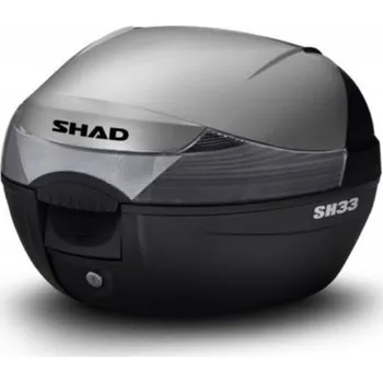 Zavazadlo na motocykl Vrchní kufr s barevným krytem SHAD SH33 nový titan