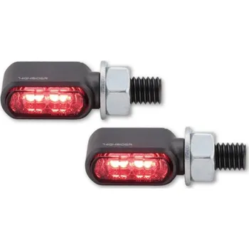 Osvětlení pro motocykl HIGHSIDER LED moto zadní světlo / blinkr LITTLE BRONX titanové