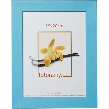 Rám na obraz Dřevěný fotorámeček DRC11K 20x30 C4 světle modrý KARPEX
