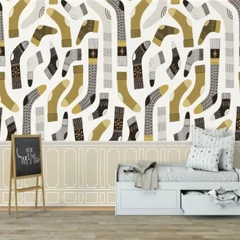 Tapeta Solution Media 3D tapety - Ponožky kam se podíváš MU3959 1 - Voděodolné plátno - Textilní tapeta omyvatelná - 250g/m2