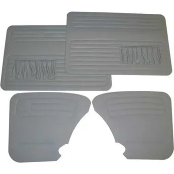 Příslušenství ke karavanu Volkswagen Šedé vinylové dveřní výplně s kapsami pro Beetle 67-> - 4 kusy