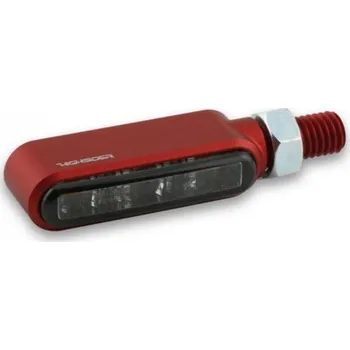 Osvětlení pro motocykl HIGHSIDER LED moto blinkr BRONX červený