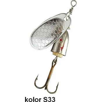 Umělá nástraha Třpytka rot. R. SONIC 1 / S33 (Třpytka Sonic je klasický model rotační třpytky, která ve vodě vytváří silné hydroakustické vlny. Sonic se charakterizuje svým klasickým zvonkovým tvarem.)