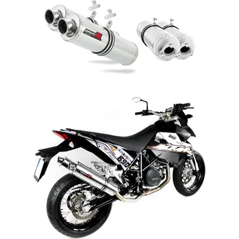 Motodíl Laděný výfuk DOMINATOR KTM 690SM SUPERMOTO KULATÉ KONCOVKY STANDART