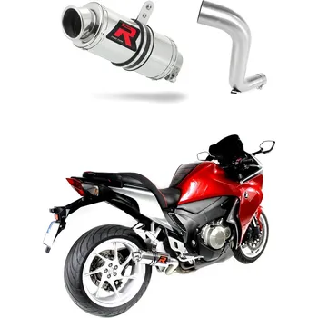 Výfuk pro motocykl Laděný výfuk DOMINATOR HONDA VFR1200F VFR 1200 F 10-18 KULATÁ KONCOVKA KRÁTKÁ GP1