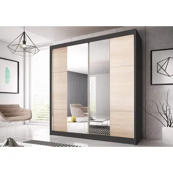 Šatní skříň Šatní skříň EDDIE 36 - 230cm, grafit