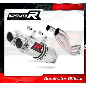 Výfuk pro motocykl Laděný výfuk DOMINATOR APRILIA PEGASO 650 STRADA 05-06 kulaté koncovky krátké GP1