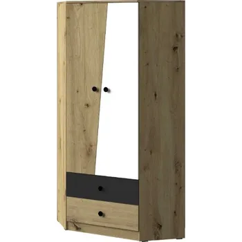 Šatní skříň PERCY rohová šatní skříň 02