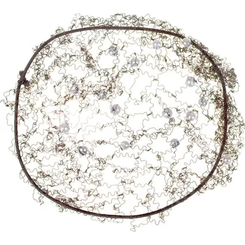 QHP Síťka do vlasů Invisible Pearl QHP, hnědá