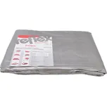 M.A.T. Group Krycí plachta s kovovými oky stříbrná - rozměr 2 x 10 m