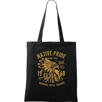 Native Pride - Taška bavlněná - 42 x 38 cm ( Černá )