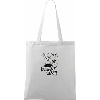 Nákupní taška Rachot žížal - Taška bavlněná - 42 x 38 cm ( Bílá )