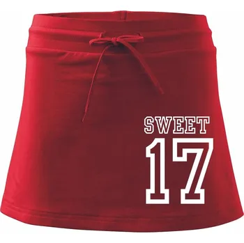 Dámská sukně Sweet 17 - Sportovní sukně - two in one - M ( Červená )