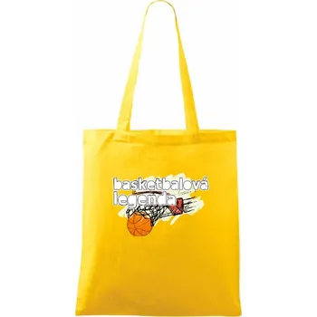 Basketbalová legenda - Taška bavlněná - 42 x 38 cm ( Žlutá )