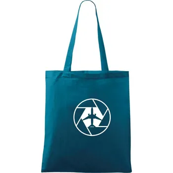 Nákupní taška Clona spotting - Taška bavlněná - 42 x 38 cm ( Petrolejová )