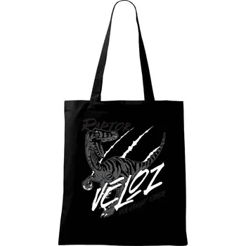 Nákupní taška Veloz terror - Taška bavlněná - 42 x 38 cm ( Černá )
