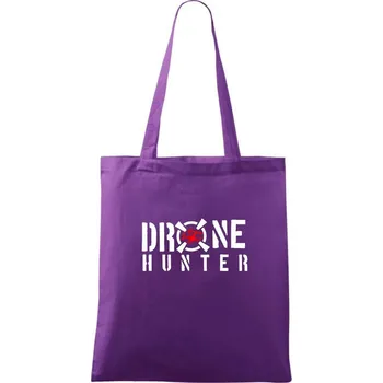 Drone hunter - Taška bavlněná - 42 x 38 cm ( Fialová )