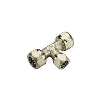 Fitinka TIEMME - Itálie | Svěrný T-kus redukovaný (šroubovací)(pro PEX-AL, plastohliníkové trubky) - 20x20x16 TM1607R