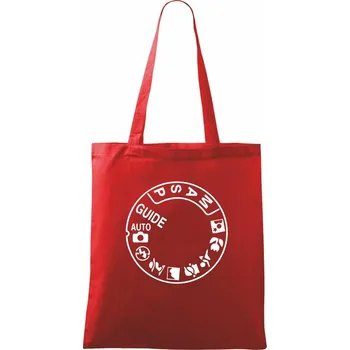 Foto režimy - Taška bavlněná - 42 x 38 cm ( Červená )