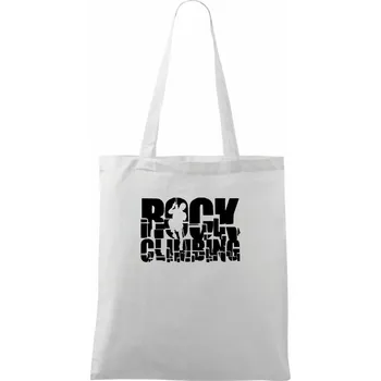Rock climbing - Taška bavlněná - 42 x 38 cm ( Bílá )