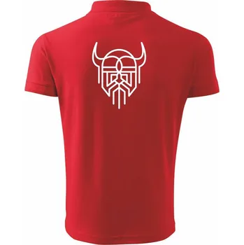 Pánská košile Viking logo - Polokošile pánská Pique Polo 203 - XL ( Červená )
